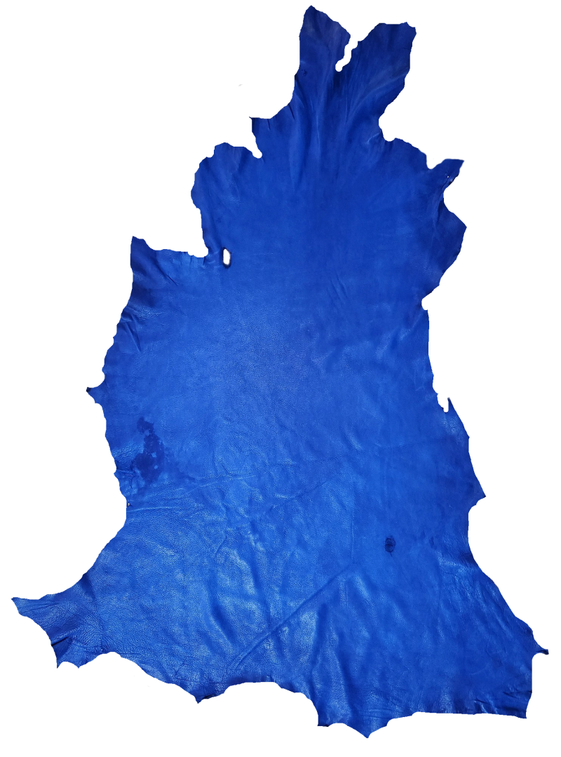 Deerskin leather hide blue jrc glove